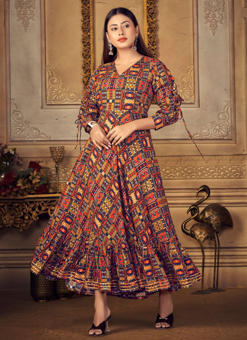 sachin and babi light blue dress Plus Size Champagne Dresses main image 1