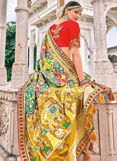 Multi Colour Silk Bollywood Saree