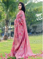 Multi Colour Silk Ceremonial Printed Saree