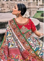 Multi Colour Silk Resham Bollywood Saree