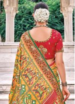 Multi Colour Silk Resham Classic Saree