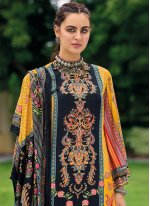Multi Colour Silk Salwar Kameez