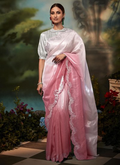 Multi Colour Silk Sangeet Classic Saree