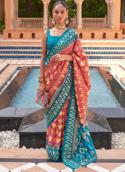 Multi Colour Weaving Ceremonial Trendy Saree