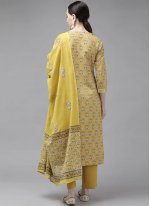 Mustard Casual Cotton Trendy Salwar Suit