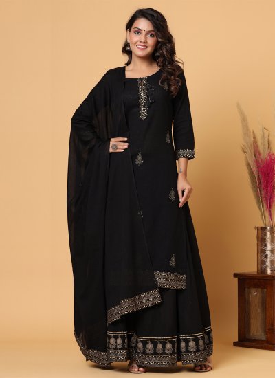 Mystic Embroidered Cotton Salwar Suit