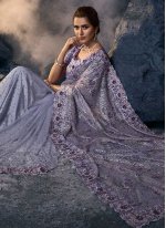 Mystic Purple Trendy Saree