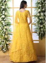 Mystic Yellow Designer Gown
