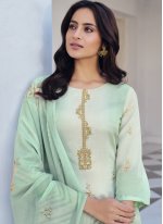 Nice Printed Green Designer Pakistani Suit 