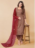 Noble Embroidered Party Readymade Salwar Kameez