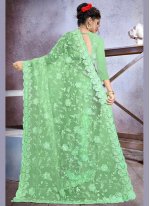 Observable Green Party Classic Designer Saree