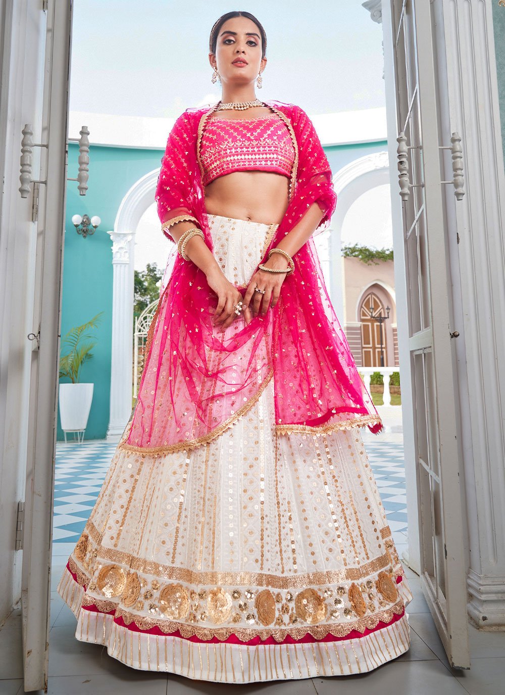 SHREE CREATION Embroidered Semi Stitched Lehenga Choli - Buy SHREE CREATION  Embroidered Semi Stitched Lehenga Choli Online at Best Prices in India |  Flipkart.com