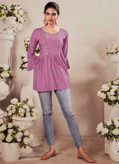 Opulent Party Wear Kurti For Party