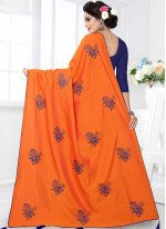 Orange Color Traditional Designer Saree