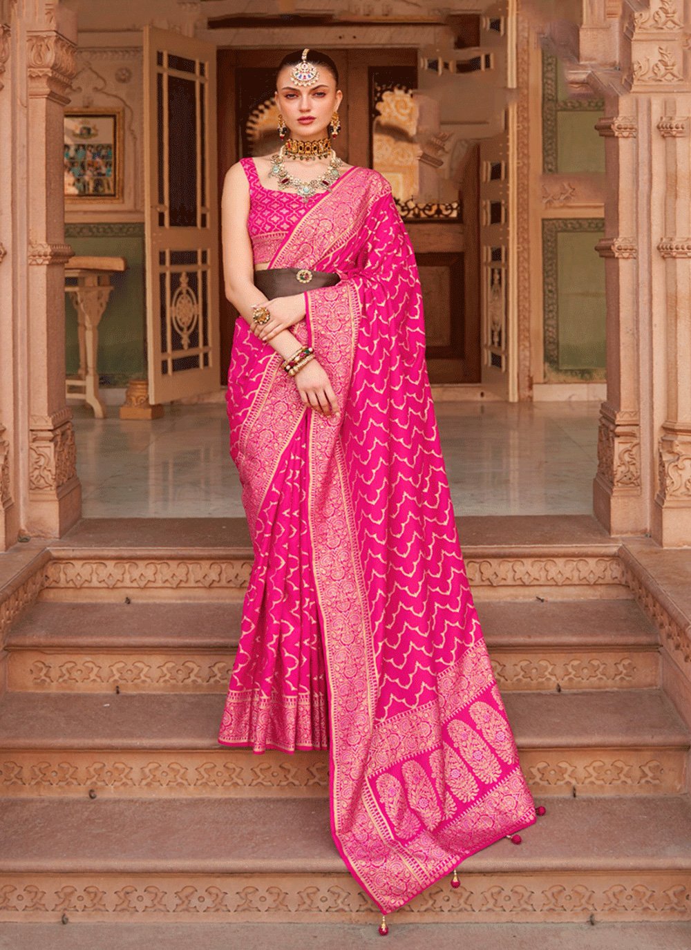 SAIDHARANX PRESENTS SILK AASHA READY TO PARTY WEAR PURE ZARI WOVEN BANARASI  SILK SAREE WHOLESALE SHOP