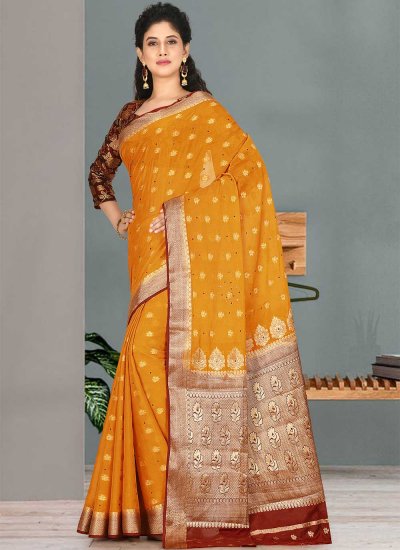Outstanding Satin Silk Traditional Designer Saree