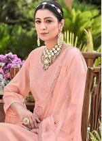 Paramount Pink Designer Straight Salwar Suit