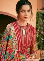 Pashmina Multi Colour Digital Print Salwar Suit