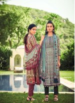 Pashmina Printed Designer Straight Suit in Multi Colour