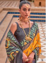 Patola Silk  Weaving Contemporary Saree in Yellow