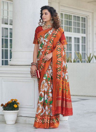 
                            Patola Silk  Weaving Multi Colour Saree