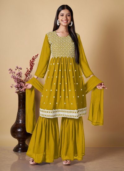 Peppy Embroidered Readymade Salwar Suit
