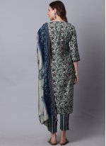 Perfect Muslin Printed Pant Style Suit