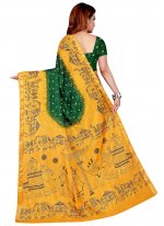 Perfect Tafeta Silk Green Designer Traditional Saree