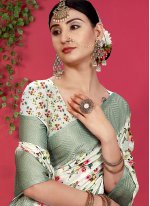 Perfect Tussar Silk Weaving Sea Green Saree