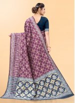 Perfervid Woven Multi Colour Silk Blend Contemporary Saree