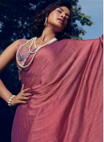 Phenomenal Art Silk Woven Pink Classic Saree