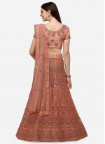 Picturesque Embroidered Net A Line Lehenga Choli