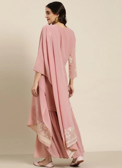 Pink Ceremonial Readymade Salwar Suit