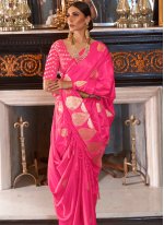 Pink Ceremonial Traditional Designer Saree