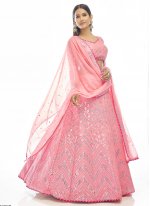 Pink Color Designer Lehenga Choli