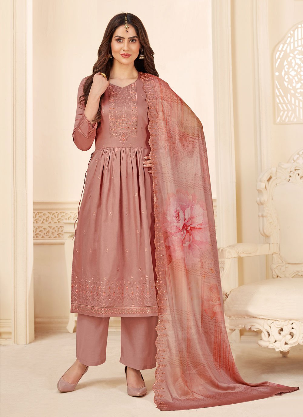 Pink Color Designer Pakistani Suit -