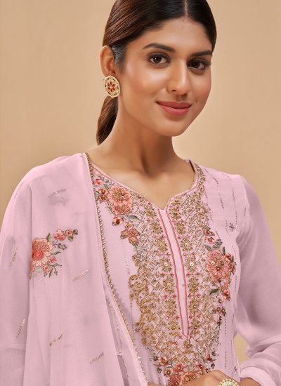 Pink Color Designer Pakistani Suit