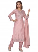 Pink Color Readymade Suit