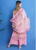 Pink Digital Print Festival Trendy Salwar Suit