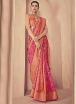 Pink Fancy Festival Designer Traditional Saree