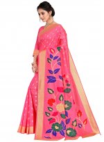 Pink Festival Silk Designer Traditional Saree