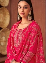 Pink Georgette Ceremonial Designer Pakistani Salwar Suit