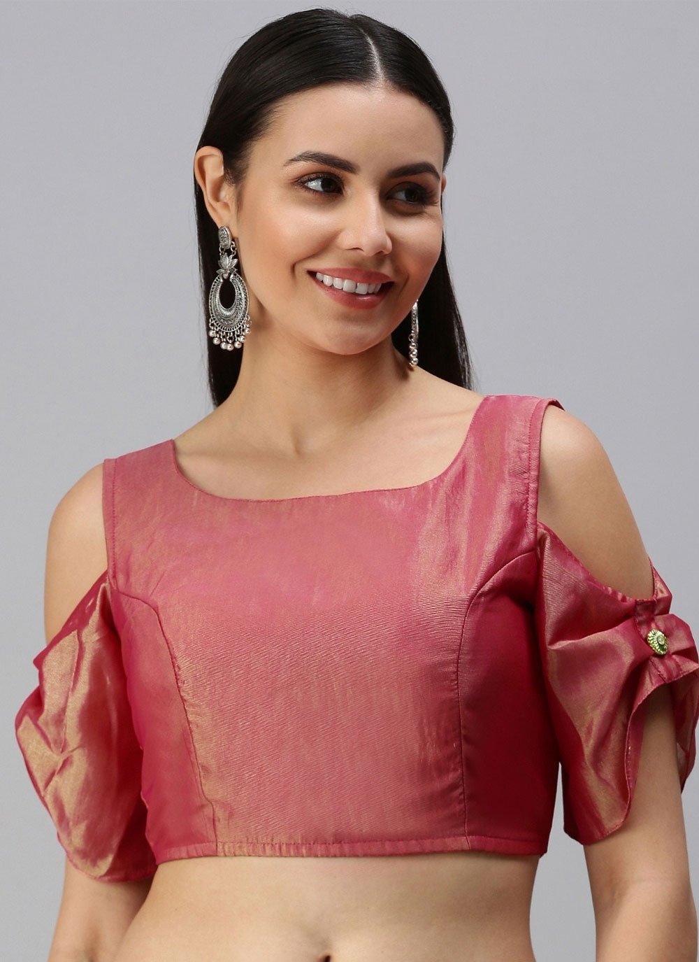 Pink Georgette Designer Blouse