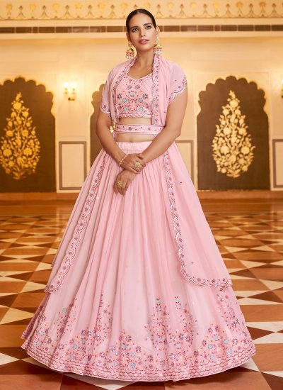 Pink Sangeet Designer Lehenga Choli
