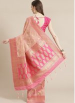 Pink Silk Festival Designer Traditional Saree