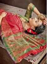 Praiseworthy Art Silk Woven Designer Traditional Saree