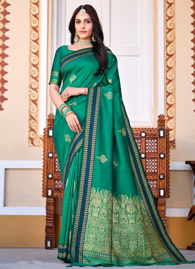 Precious Woven Silk Trendy Saree