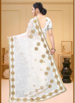 Preferable Embroidered Net Bollywood Saree