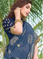 Preferable Silk Embroidered Traditional Designer Saree