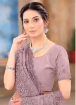 Pretty Resham Lavender Classic Saree